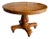 Late 20th Century Burl Wood Round Pedestal Dining Table For Sale