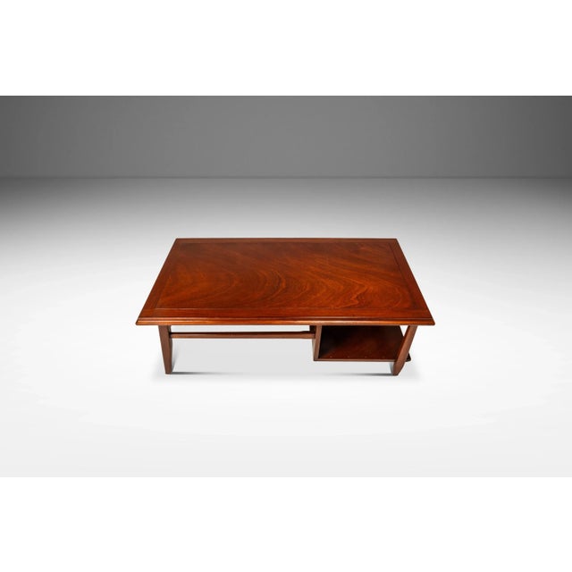 Mid-Century Modern Mid-Century Modern Angular Coffee Table in Solid Mahogany, Usa, C. 1960s For Sale - Image 3 of 18