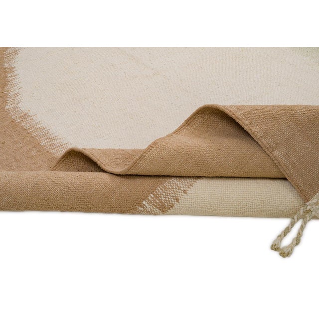Moroccan Flatweave Wool Rug by Azele Studio For Sale - Image 9 of 12