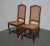 Gorgeous Chairs in Good Vintage Condition. Solid and Firm. But the seats have some breaks to the cane on the front edge of...