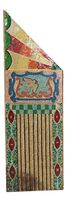 Vintage Glass Mosaic on Panel