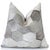 Farmhouse Luxury Hexagon Genuine Hair-on Cowhide Pillow 18x18 | Handmade For Sale - Image 3 of 6