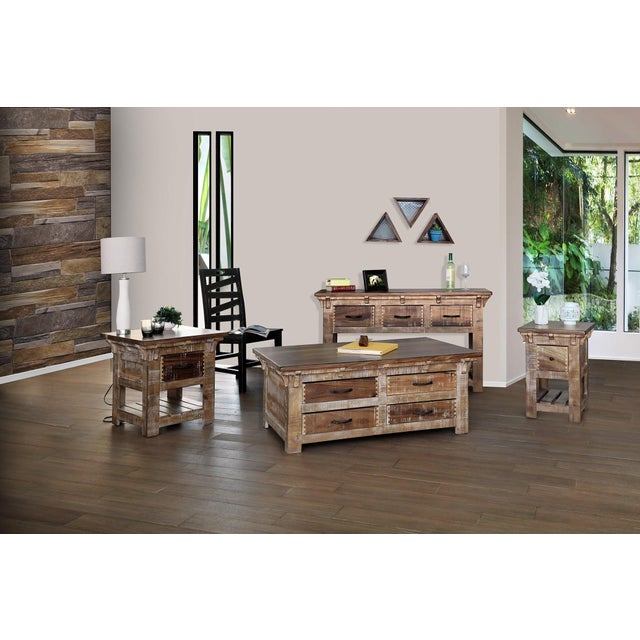 Westwood Collection: Mix of 2 unique solid woods, Parota &amp; Mango. Solid wood, mix of Parota &amp; Mango with natural...