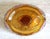 Vintage l.e. Smith Heritage Amber Carnival Glass Oval Pedestal Compote Bowl For Sale - Image 12 of 13