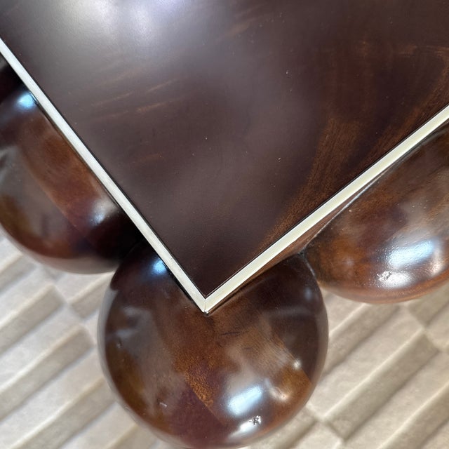 Brown Jonathan Charles Mahogany Orb Dining Table For Sale - Image 8 of 11