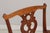 Wood Stickley Set of 6 Cherry Chippendale Style Dining Chairs For Sale - Image 7 of 15
