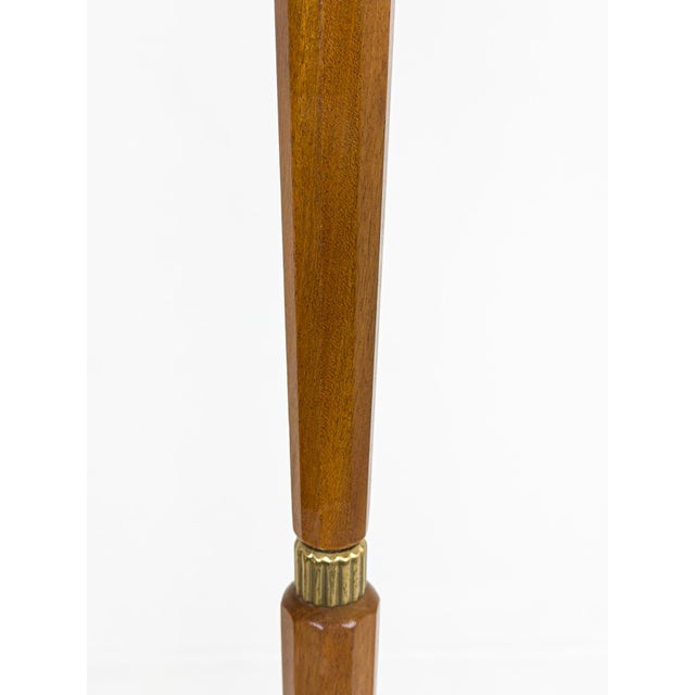Modern Floor Lamp in Mahogany, Sweden, 1940s For Sale - Image 3 of 12