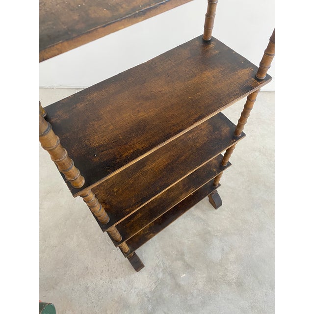 Mid 19th Century Folk Art Primitive Spool Shelf For Sale - Image 17 of 18