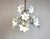 Vintage Murano Style Glass Flower Chandelier, White Floral Ceiling Light, Italian Romantic Bedroom Lighting - a Pair For Sale - Image 6 of 16
