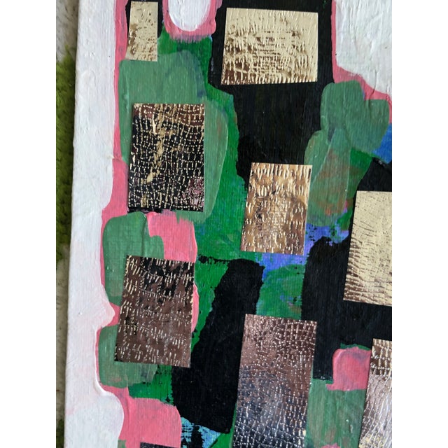 Contemporary Small Abstract Mixed Media Painting by CL Auker For Sale - Image 6 of 6