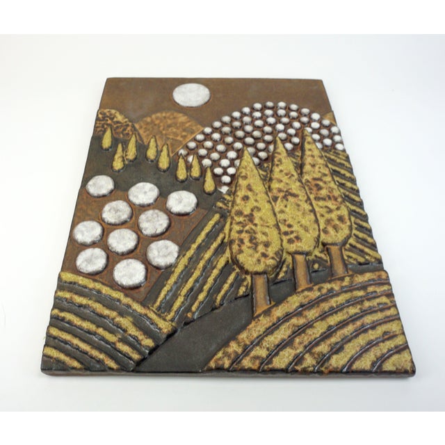 Large Ceramic Wall Panel by Dietmar Liedke for Karlsruher Majolika, 1970s For Sale - Image 4 of 12