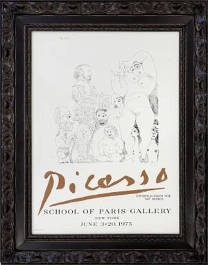 Pablo Picasso, Etchings From the 347 Series - School of Paris Gallery (Rare Framed Poster)