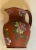 Brick Red Wedgwood Rosso Antico Floral Enameled Terracotta Jug For Sale - Image 8 of 8