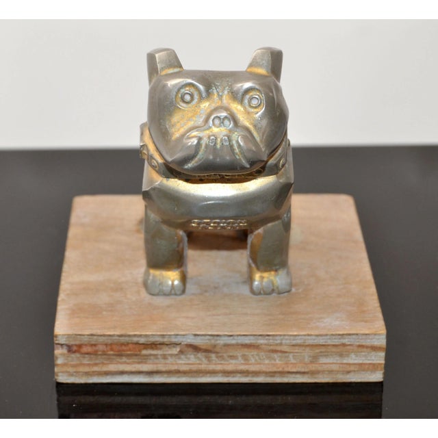 1960s Vintage Design Patent Mack Trucks Bull Dog Figurine, Statue, Animal Sculpture For Sale - Image 5 of 13