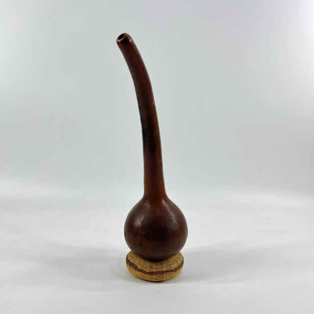 Wood Early 20th Century Tonga Calabash Pipe Zambia MATTER COLLECTION For Sale - Image 7 of 9