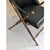 A Classic Empire Campaign Chair, made in Italy by Fratelli Boffi, in Black Walnut Faux Bamboo, Brass caps, Leather Seat...
