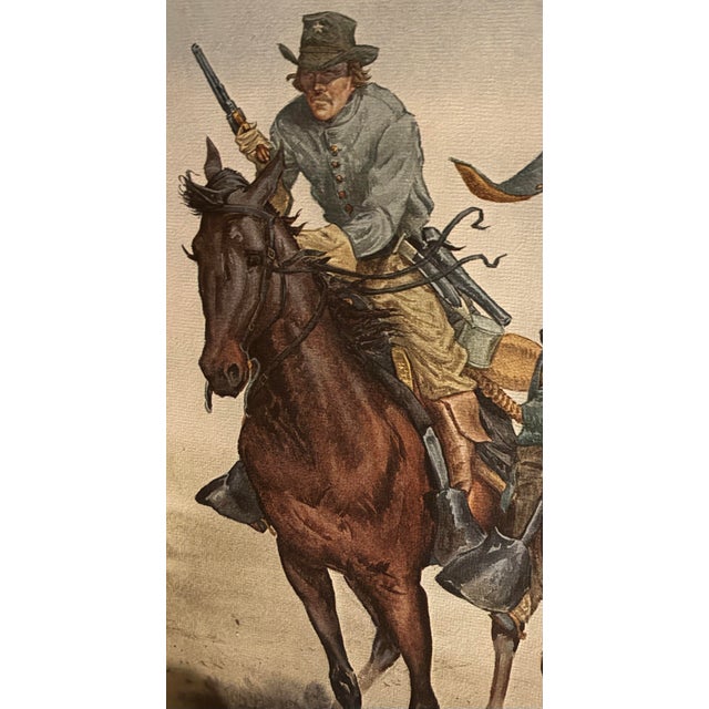 Late 20th Century Late 20th Century Bruce Marshall "Terry’s Texas Rangers" Signed Limited Edition Print For Sale - Image 5 of 11