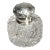 Magnificent Large Paperweight Style Cut Crystal Antique Victorian Sterling Silver Desk Inkwell Home Decor For Sale
