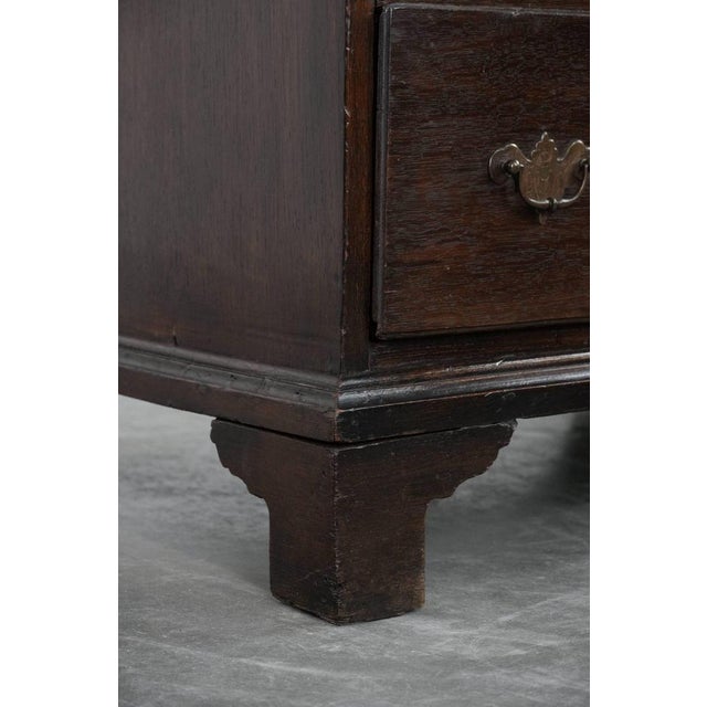 Antique English Oak Chest of Drawers, 18th Century For Sale - Image 13 of 17