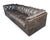 1970s Vintage 1970s Leather Chesterfield Sofa Button Tufted Brown Leather Sofa For Sale - Image 5 of 16