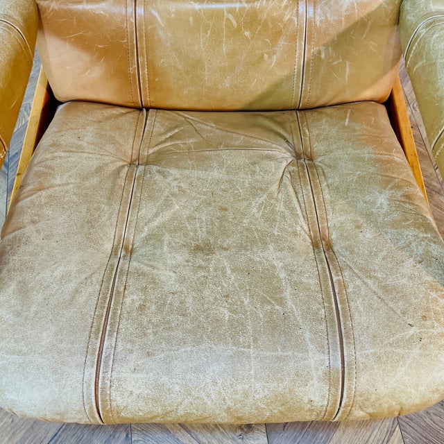 Mid-Century Leather Lounge Chair by Skoghaug, 1970s For Sale - Image 11 of 18