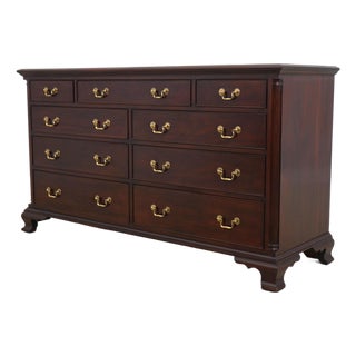 Henkel Harris Mahogany 9 Drawer Dresser For Sale