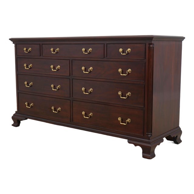 Henkel Harris Mahogany 9 Drawer Dresser For Sale