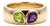 Peridot & Amethyst Toi Et Moi Ring | Dual Gemstone Signet Ring Us 7 For Sale