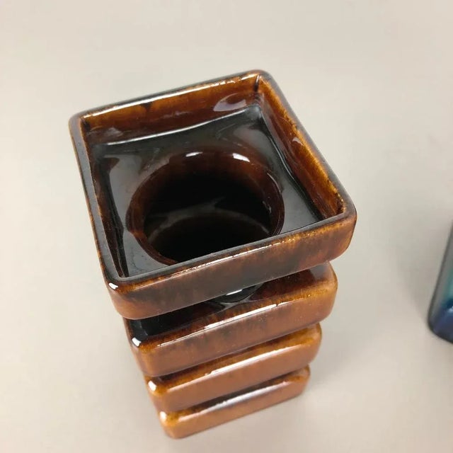 Pottery Vases or Art Objects by Cari Zalloni for Steuler, Germany, 1970s, Set of 2 For Sale - Image 17 of 18