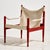 Model 30 Safari Lounge Chair by Erik Wørts for Niels Eilersen, 1960s For Sale - Image 18 of 18