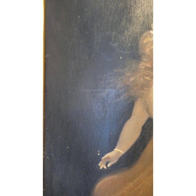 Nude Dancing Nymphes in Sheer Robes, 1800s, Oil Painting, Framed For Sale - Image 12 of 18