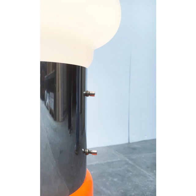 Mid-Century Italian Glass Floor Lamp attributed to Mazzega For Sale - Image 9 of 15