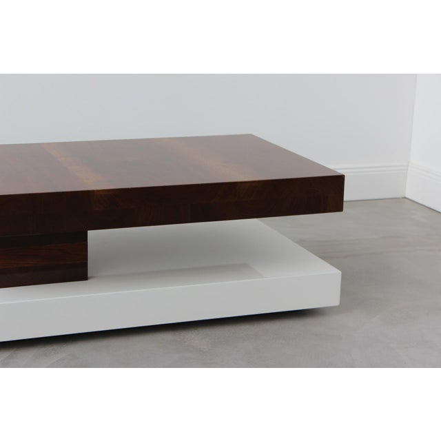 Walnut Coffee Table by John Trippel For Sale - Image 4 of 7