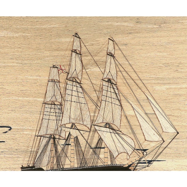 Sailor's Woolwork of Royal Navy Second Rate Battleship Coming Into Port For Sale - Image 10 of 11