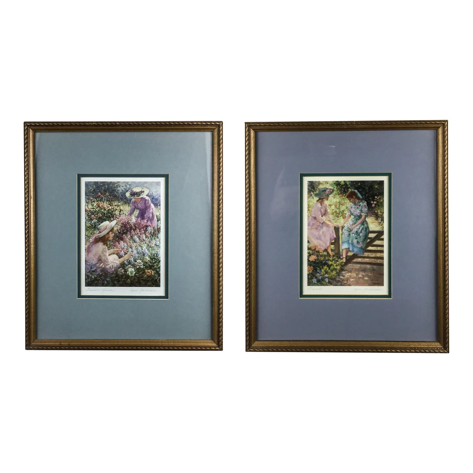 Vintage Set of Lynn Gertenbach Framed Prints | Chairish