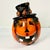1990s Vintage Americana Boho Chic Halloween Jack-O-Lantern Ceramic Cookie Jar For Sale - Image 9 of 13