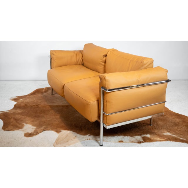 Le Corbusier Lc3 Grand Confort Attributed Loveseat Sofa For Sale - Image 14 of 18