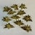 1970s Vintage Americana Traditional Brass Poinsettia Napkin Rings - Set of 11, Christmas For Sale - Image 4 of 8