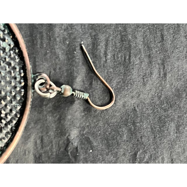 Art Deco Pair of Vintage 1980s Art Deco Revival Earrings For Sale - Image 3 of 9