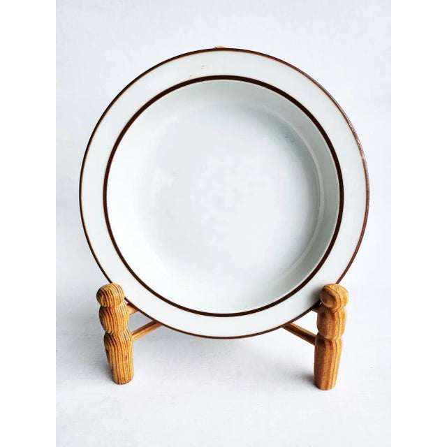 Ceramic Vintage Dansk Bistro Christianshavn Brown Cups, Saucers, Rimmed Bowls, 19 Pieces For Sale - Image 7 of 11