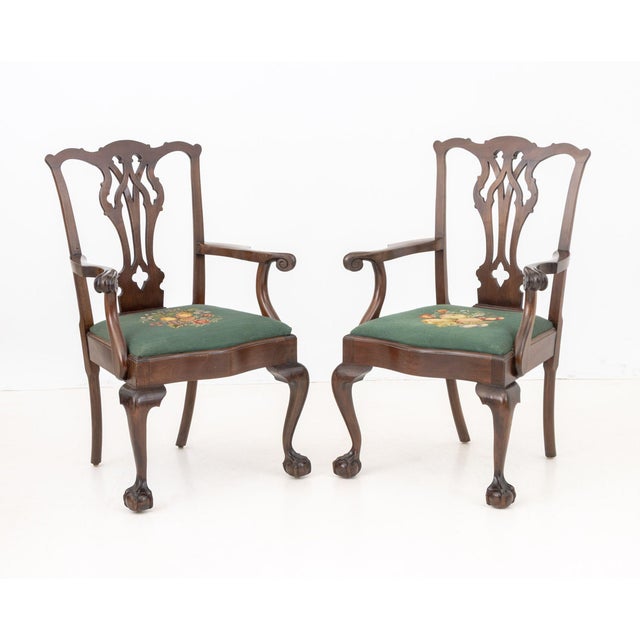 George III Style Mahogany Dining Chairs, 8 For Sale - Image 17 of 18