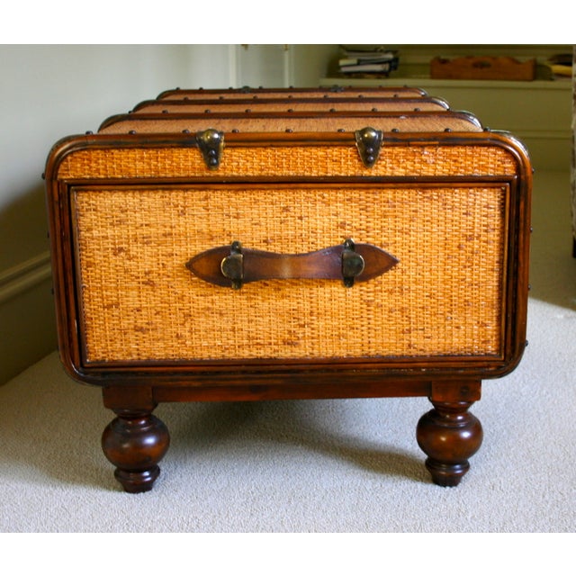 Cane Style Trunk Storage Coffee Table Chairish