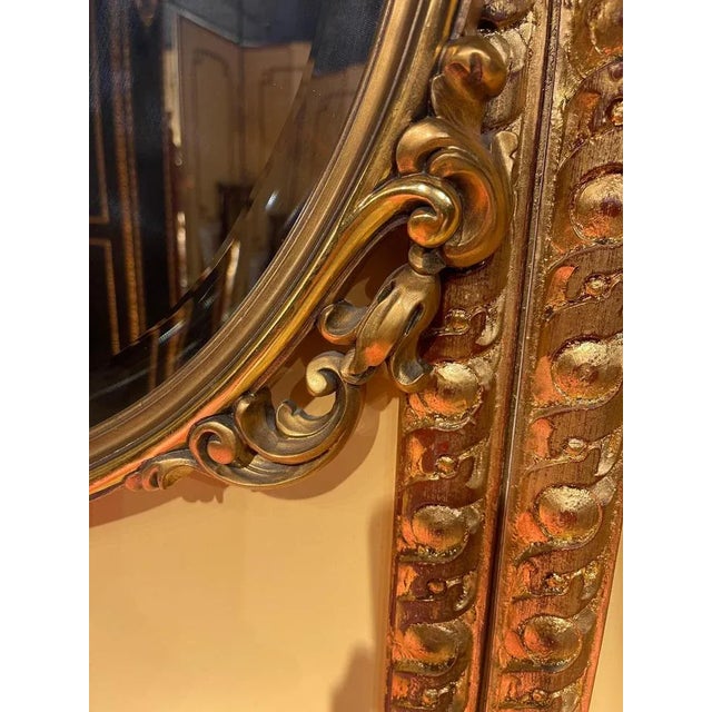 20th Century Louis XVI Medallion-Shaped Mirror For Sale - Image 4 of 10