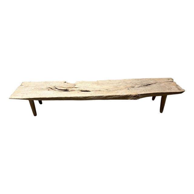 Andrianna Shamaris Sculptural Antique Bench For Sale