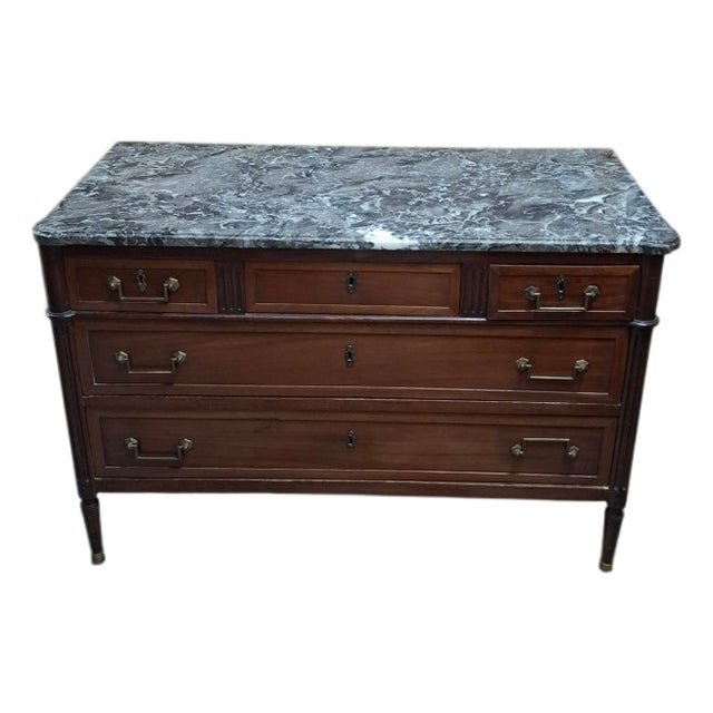 Antique Louis XV Chest of Drawers, 1890s For Sale