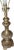 Metal Vintage Stiffel Solid Brass Trophy Urn Table Lamp – Hollywood Regency Style With Pleated Shade For Sale - Image 7 of 11
