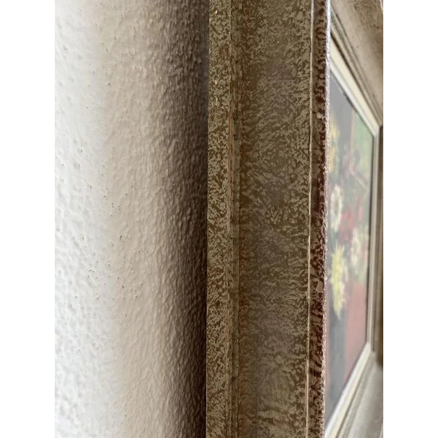 Alexis Louis Roche, Spring Bouquet in Carafe, Oil on Wood, 1950s, Framed For Sale - Image 9 of 11