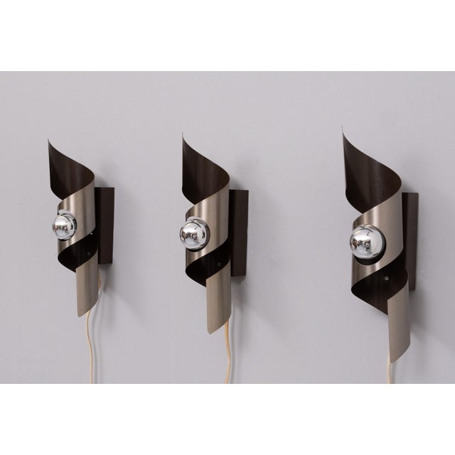 Space Ace Wall Sconces from Raak, 1970s, Set of 3 For Sale - Image 4 of 8
