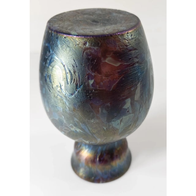 Early 20th Century Bohemian Art Nouveau Glass Vase, Kralik or Loetz For Sale - Image 12 of 12