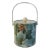 Vintage Kraftware Elegance Green Floral Ice Bucket For Sale
